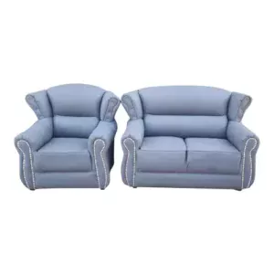 Bonded Leather & Fabric 4-Piece Sofa Set